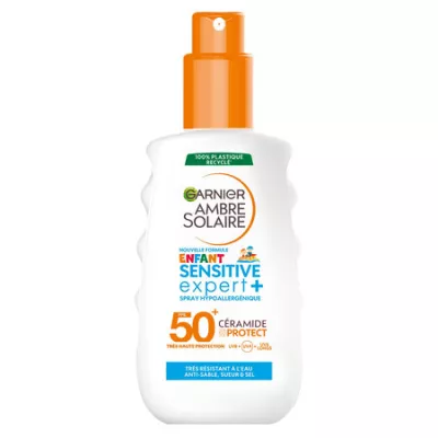 Sensitive Expert Protección Solar Infantil + Ámbar Solar, 150ml - GARNIER