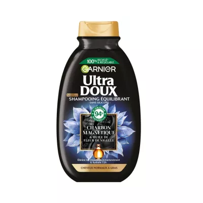 Haircare Magnetic Charcoal und Nigella Flower Oil Balancing Shampoo, 250 ml - GARNIER