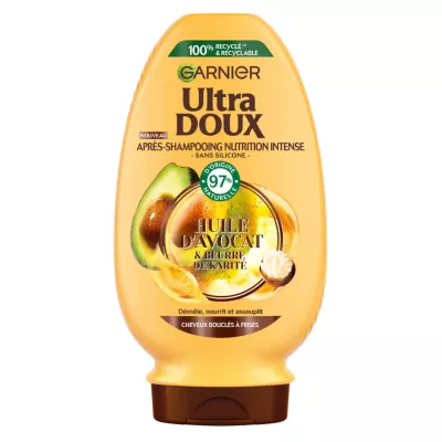 Balsamo nutriente per capelli ricci al burro di karitè con avocado, 250 ml - GARNIER