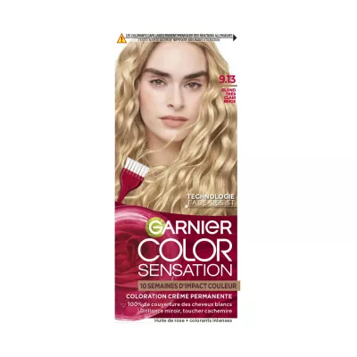 स्थायी बालों का रंग बहुत हल्का गोरा बेज 9.13 - Garnier
