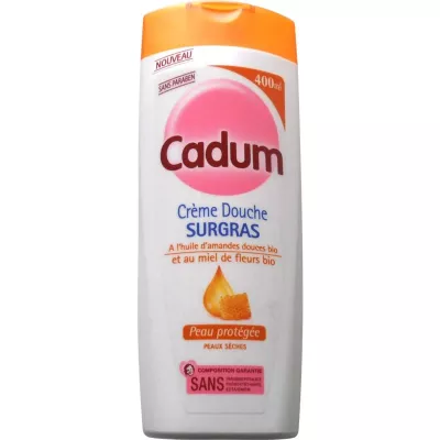 Crème douche surgras huile d'amandes douces bio & miel de fleurs bio 400ml - CADUM
