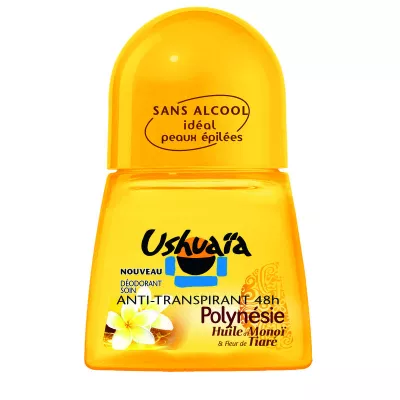 Women's deodorant roll-on 48h monoi oil & Tiare flower 50ml - USHUAIA