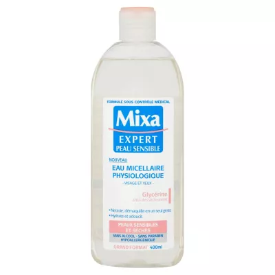 Eau micellaire physiologique antidessechement peau sensible - MIXA
