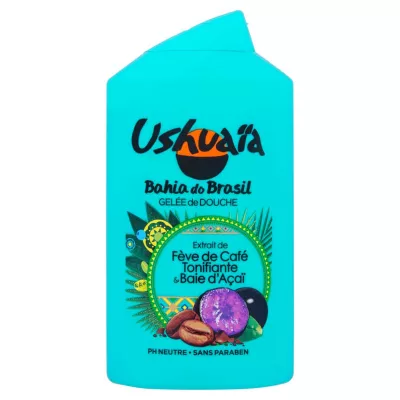 Gelée de douche fève de café tonifiante & baie d'Açaï 250ml - USHUAIA