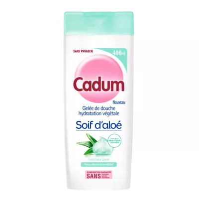 Gelée de douche hydratation végétale soif d'aloé 400ml - CADUM