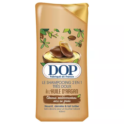 Shampooing 2 en 1 à l'huile d'argan cheveux méditerranées 400ml - DOP
