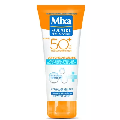 Leche solar pieles sensibles SPF 50+ niño y adulto 200ml - MIXA