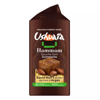 Gel Douche Hammam Savon Noir & Argan 300ml - USHUAIA
