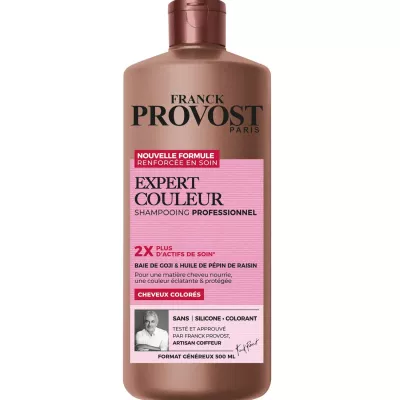 适用于彩色、提亮或漂白头发的洗发水可保护色彩光泽 FRANCK PROVOST