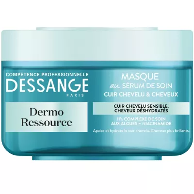 Dermo nywele mask rasilimali ya hisia kali na nywele zenye maji 250ml - DESSANGE