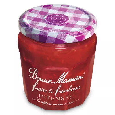 Intensive Erdbeer-Himbeer-Marmelade 335g - BONNE MAMAN
