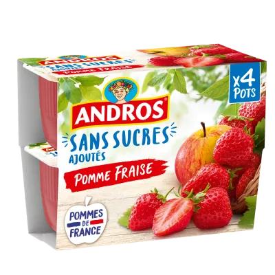 Andros 苹果草莓 SSA 4x100g