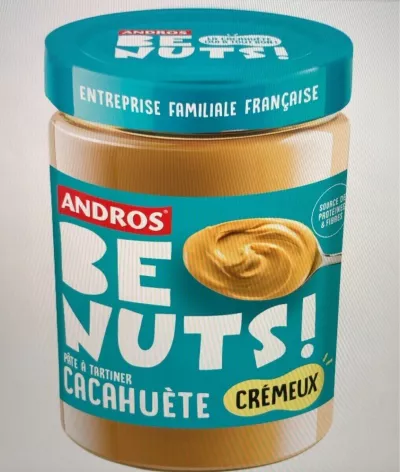 Pâte à tartiner Cacahuète Crémeux 525g - ANDROS BE NUTS