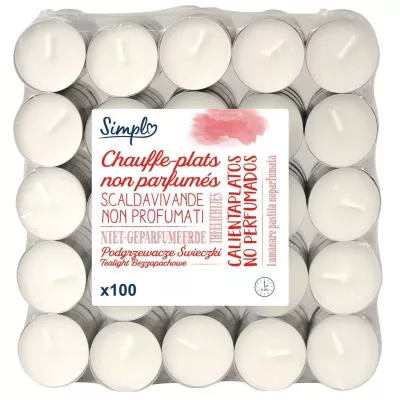 Chauffe-plats Blancs X100 4hr