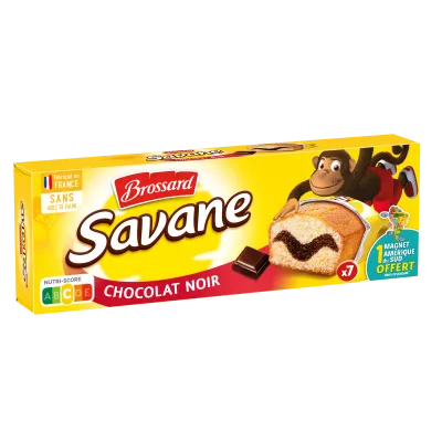 Tortitas Mármol de Chocolate Negro 7x30g - Savane