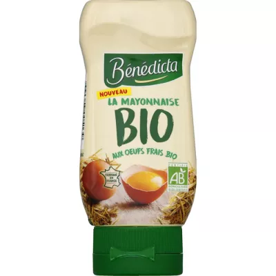 新鮮卵入りオーガニックマヨネーズ 235g - BÉNÉDICTA