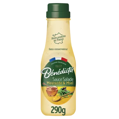Salsa di insalata di senape al miele, 290 g - BENEDICTA