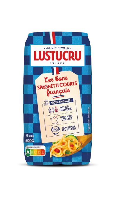 Pâte Spaghetti Court, 500g -  LUSTUCRU
