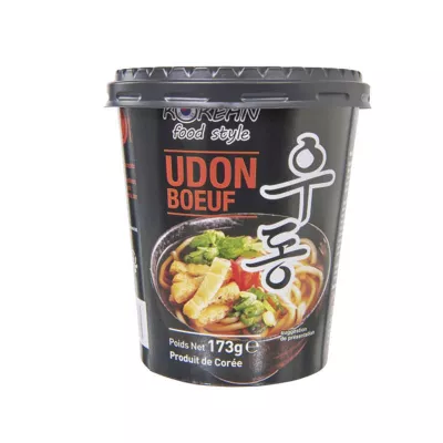 Nouilles Udon Cup Boeuf  173g Nl/fr - KOREAN FOOD STYLE