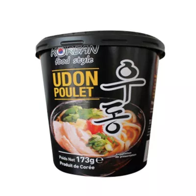 Nouilles Udon Cup Poulet  173g Nl/fr - KOREAN FOOD STYLE