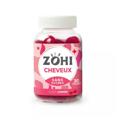 Complement Alimentaire CheveuxParfum Ceriese Pilulier 30 Jours,180g - ZOHI