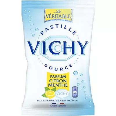 Caramelos de pastilla de limón y menta; 230g - VICHY