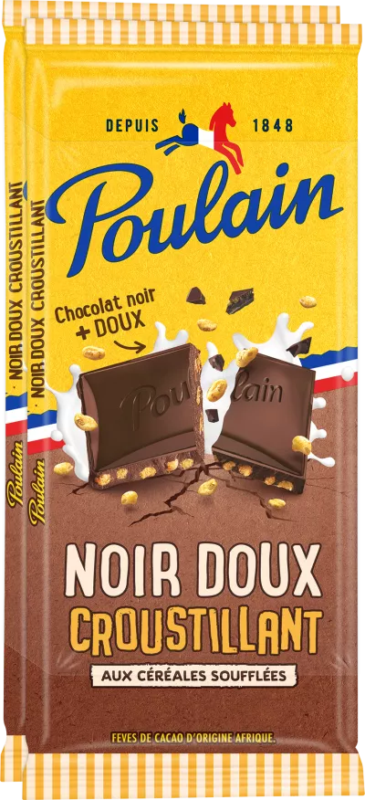 Crispy Dark Chocolate, 2x90g - POULAIN