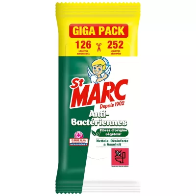 Anti-bacterial Cleansing Wipes X126 - Saint Marc