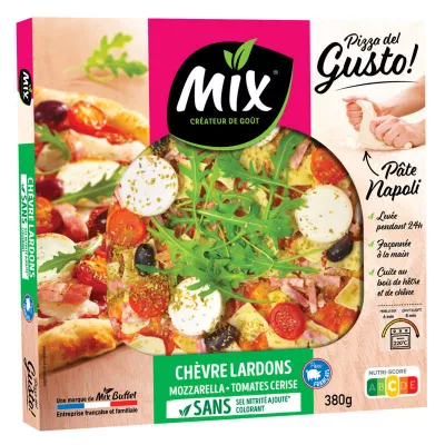 Pizza Chevre Lardons 380g