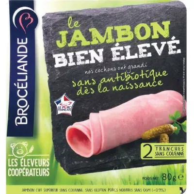 Jambon Cuit Sup.dd 2tr 80g