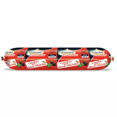 Cachir Cuit Boeuf Olive Halal 450g - ORIENTAL VIANDES