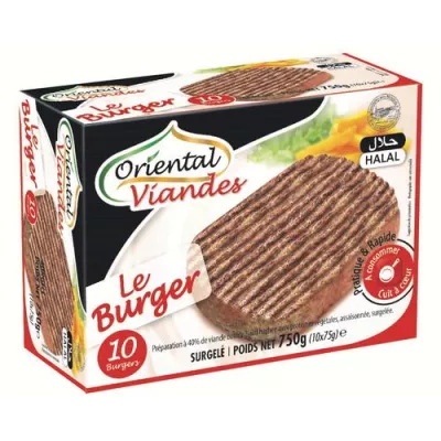Steaks le burger bœuf halal 750g - ORIENTALE VIANDES