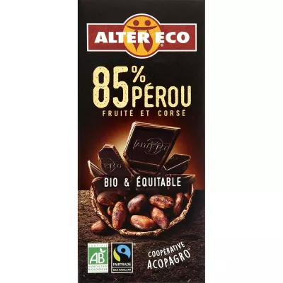 شوكولاتة فواكه ومتقاطعة عضوية 100 جرام - ALTER ECO