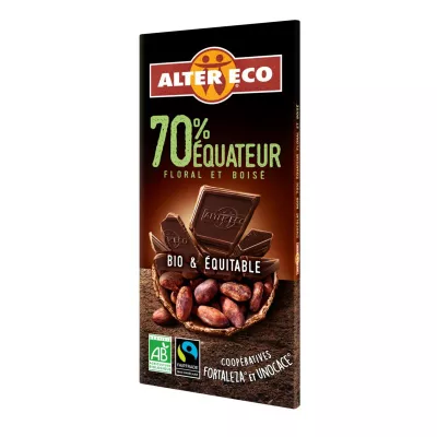 شوكولاتة داكنة 70% إكوادور 100 جرام - Alter Eco