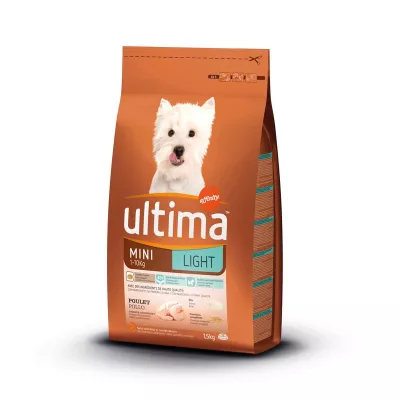 Croquettes pour chien Mini Light 1,5 kg - ULTIMA