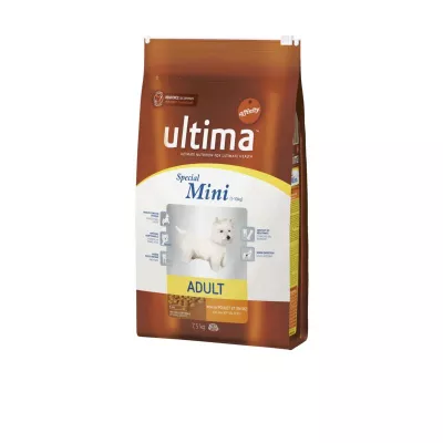 Croquettes pour chien Mini poulet riz céréales 7,5 kg - ULTIMA