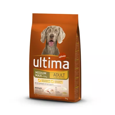 Trockenfutter für Hunde, Huhn und Reis, 7 kg - ULTIMA