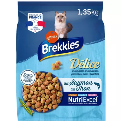Delice Fish Trockenfutter für Katzen, 1 35 kg - BREKKIES