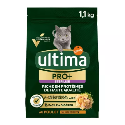 Crocchette Per Gatti Adulti Sterilizzati Con Pollo 1,1kg - Ultima