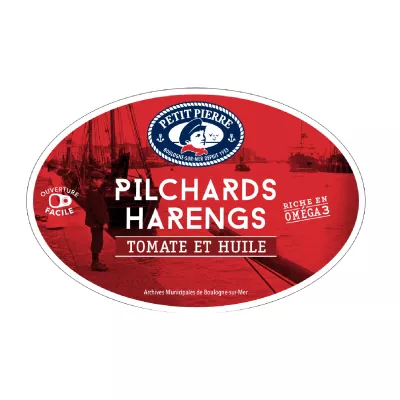 Pilchards Harengs Tomate & Huile, 367g -  Petit PIERRE