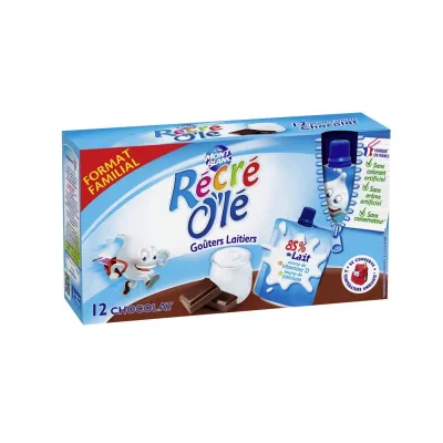 Dairy Chocolate Snack Bottle 12x85g - RÉCRÉ O'LÉ