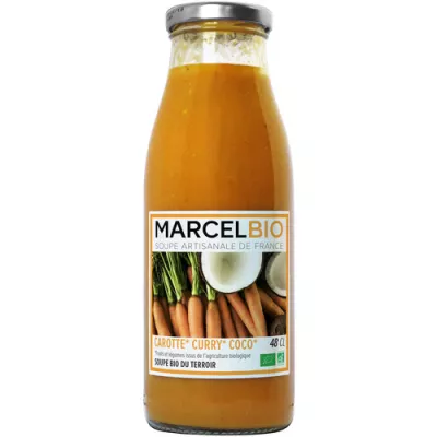 Sopa de cenoura com curry de coco orgânico, 48cl -  MARCEL BIO