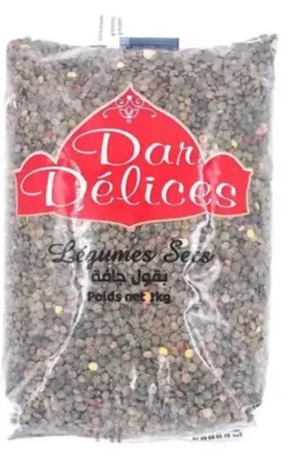 Green Lentils 1kg - DAR DELICES