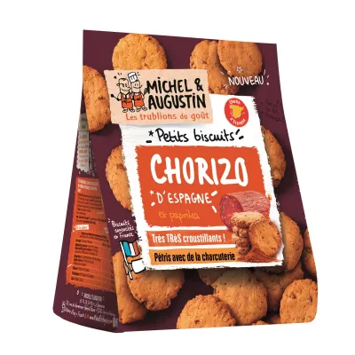 Bánh quy Chorizo ​​​​và Paprika nhỏ, 90g - MICHEL ET AUGUSTIN