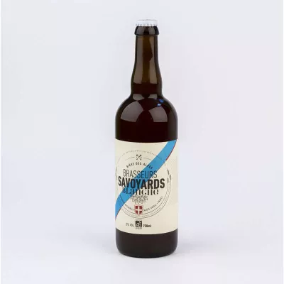 Organic white beer 75 cl - LES BRASSEURS SAVOYARDS