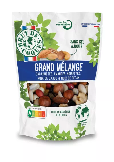 Grand Mélange Sans Sel,  180g - BRUT DE COQUES