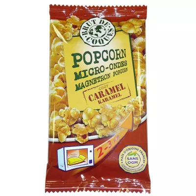 Поп Корн Карамель Микро-онде, 90г - BRUT DE COQUES
