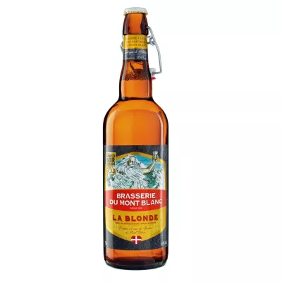 ラ ブロンド ブロンド ビール、5.8°、75cl - BRASSERIE DU MONT BLANC