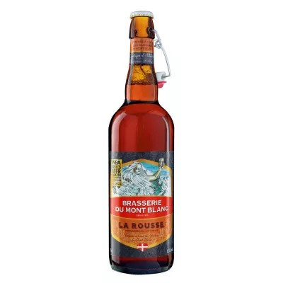 Bière Ambrée La Rousse, 75cl - BRASSERIE MONT BLANC