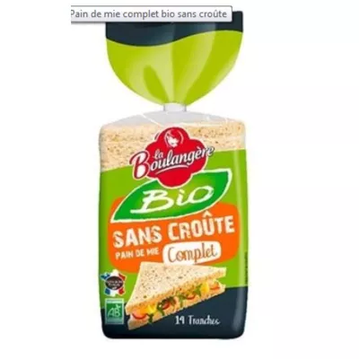 Pain De Mie Bio Complet 330g - LA BOULANGERE